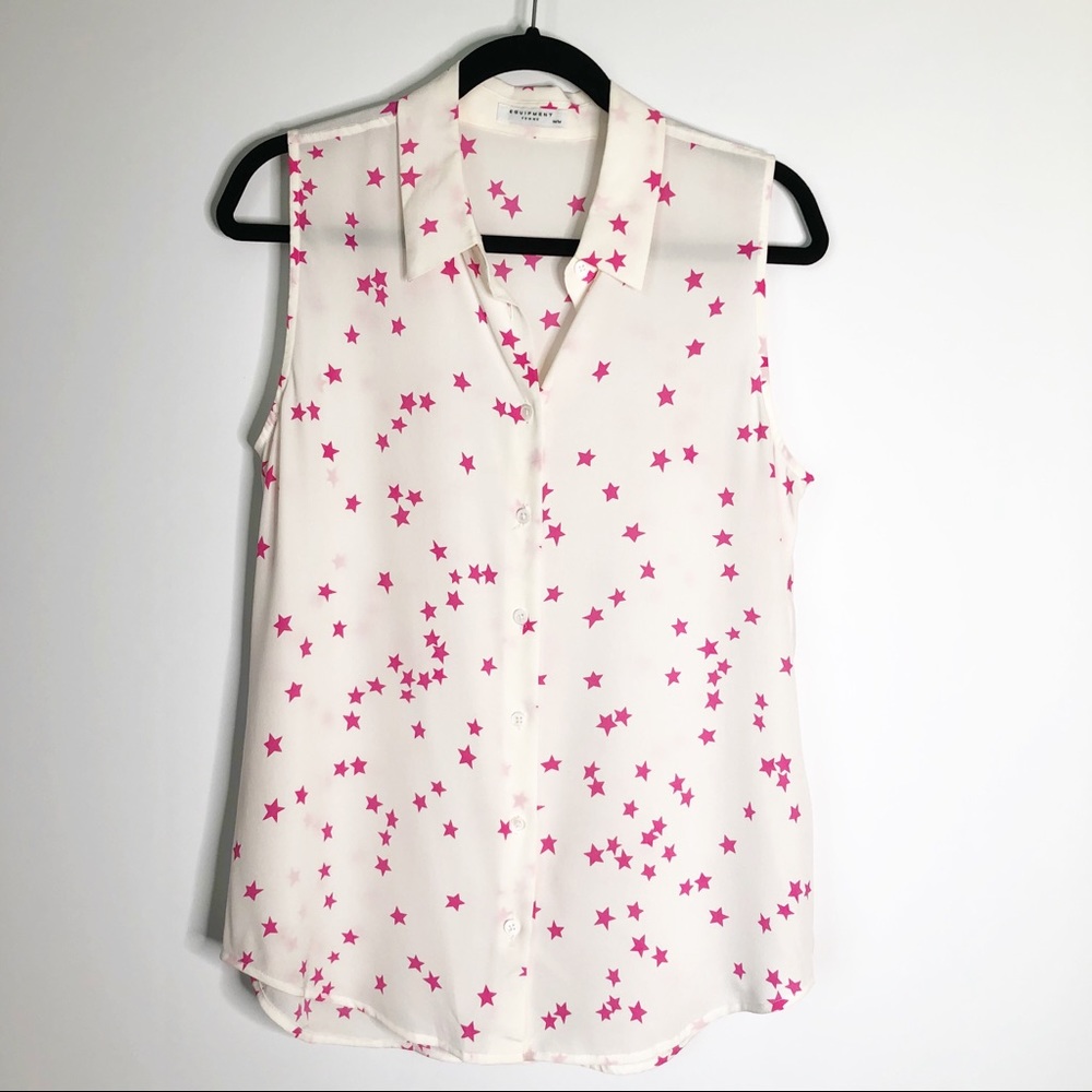 Equipment Femme Ladies Off White Star Blouse M